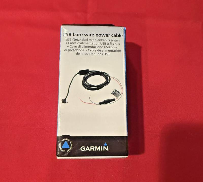 OEM Garmin Zumo 220 Approach GPSMAP GTU10 Hard-wire Power Cable/Charger 11131-10