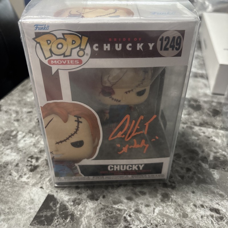 Funko Pop! #1249 Chucky Signed and Inscribed by Alex Vincent with Pristine COA