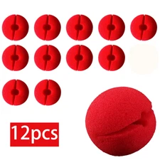 12Pcs Clown Cosplay Noses Circus Clown Dress Up Halloween Cosplay Party Prop