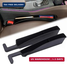 2 Packs Car Seat Gap Filler Organizer, Dual Slot Car Seat Gap Organizer, Gap Fil