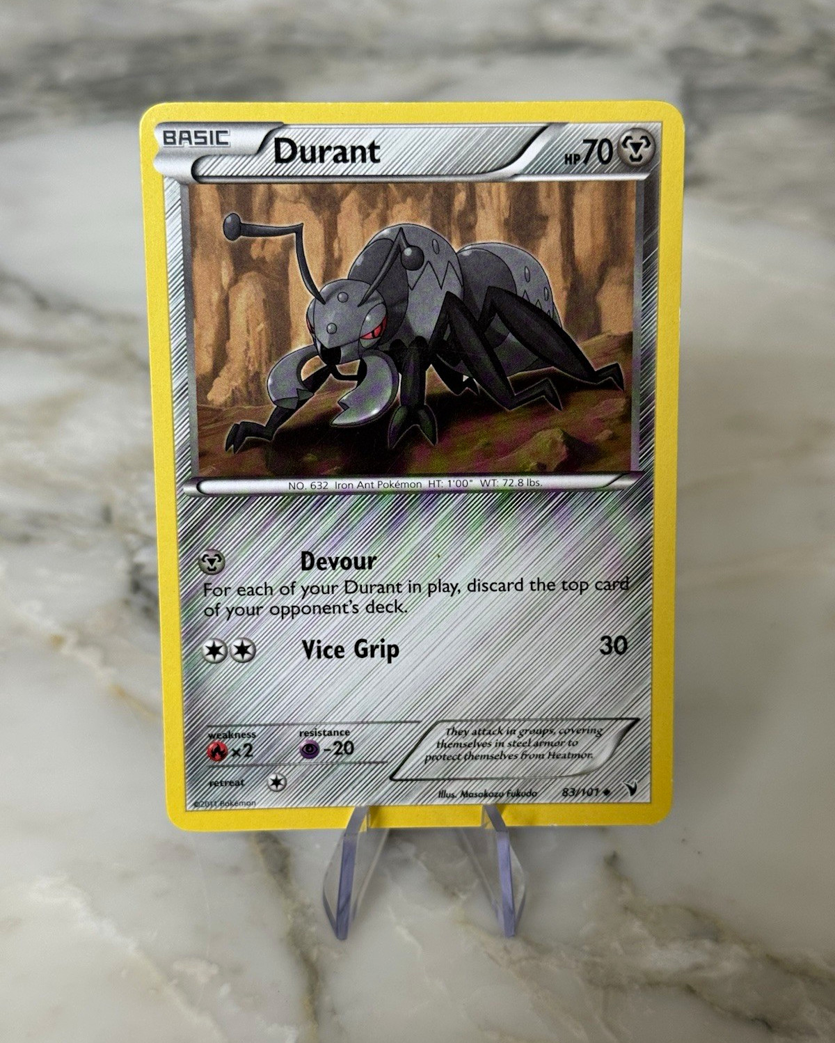 Pokemon - Durant 83/101 - Noble Victories - Non Holo - NM/LP