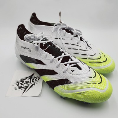 Mens Size 10 Adidas Soccer Cleats Predator Elite FG White Lucid Lemon JI1082