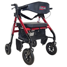 abc HOME | Outdoor Rollator Transportstuhl bis 135 kg | XXL R&auml;der 9,5"
