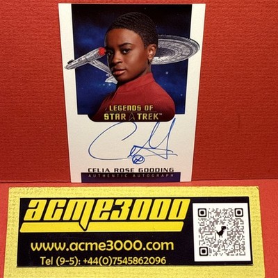 Star Trek CONNECTIONS - CELIA ROSE GOODING Uhura Boarder Autogrammkarte LA28 - B