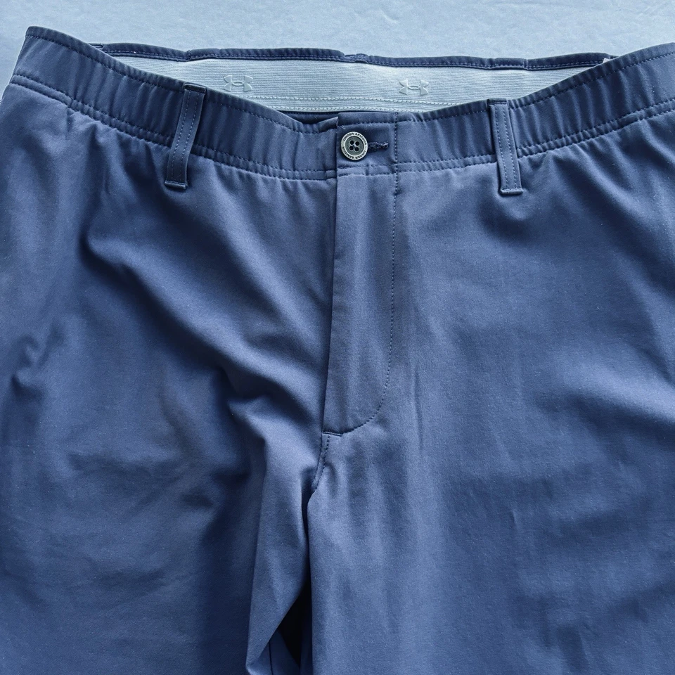 Pantalones de golf Under Armour Performance para hombre 36x30 elásticos caqui azul marino Foto 3 de 4