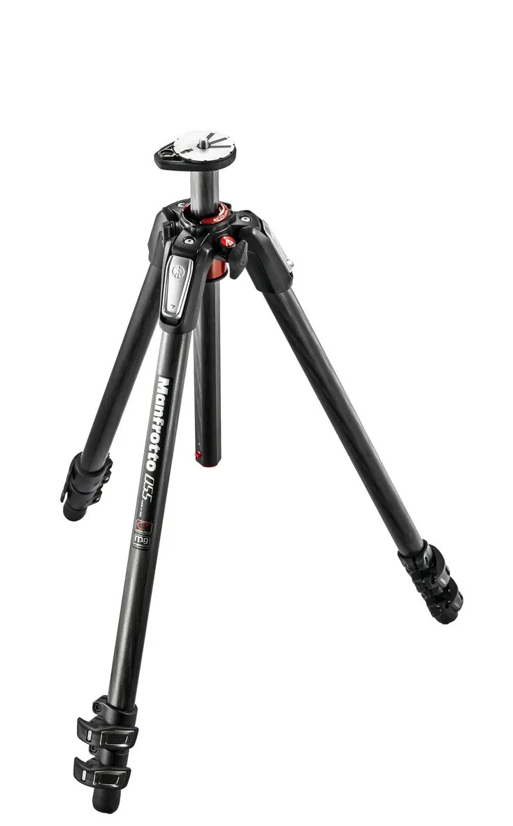 Manfrotto 055XPRO 3-Section Carbon Fiber Camera Tripod, Photographic Accessories, Travel Tripod for Mirrorless, DSLR for Content Creation and Professional Photographer - Image 2