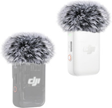 2-Pack Mic Windscreen for DJI MIC 2 Furry Cover Pop Filter, Noise Reduction