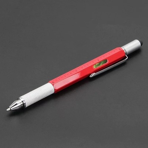 Penna a sfera multifunzione 7 in1 con strumento portatile moderno misura tecnica - Foto 9 di 16