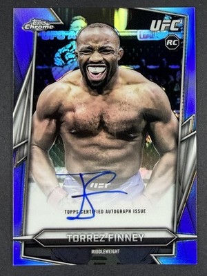 🔥2026 Topps Chrome UFC Torrez Finney RC Rookie On-Card Refractor