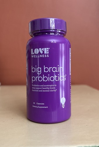 Love Wellness Big Brain Probiotics Nootropics Healthy Brain 30 Count Exp-01/2025