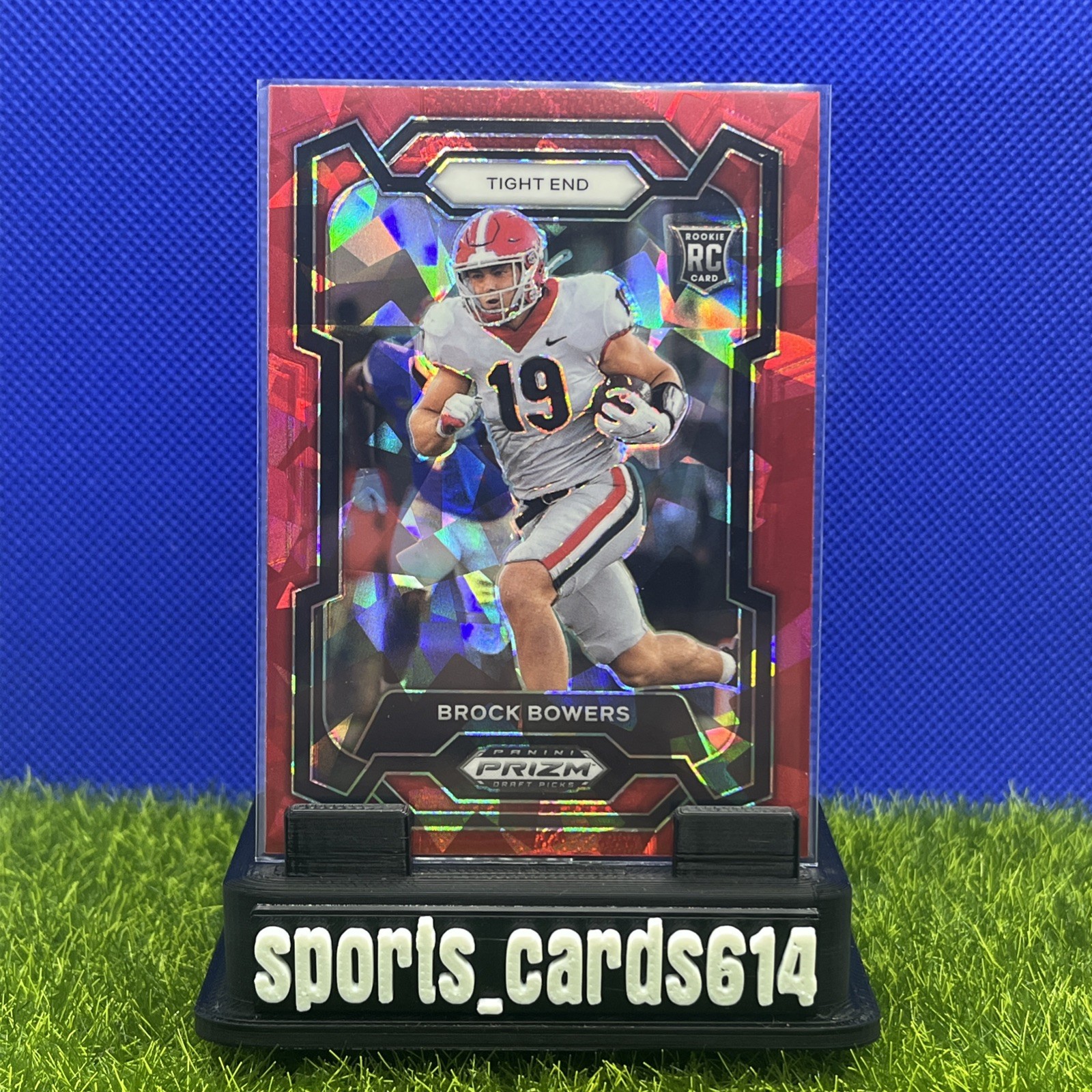 2024 Panini Prizm Draft Picks - Brock Bowers #107 Red Ice Prizm (RC)
