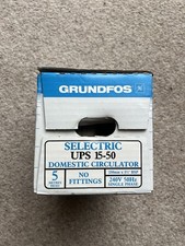 Grundfos UPS 15-50 (130) Selectric Domestic Circulator 240V - New