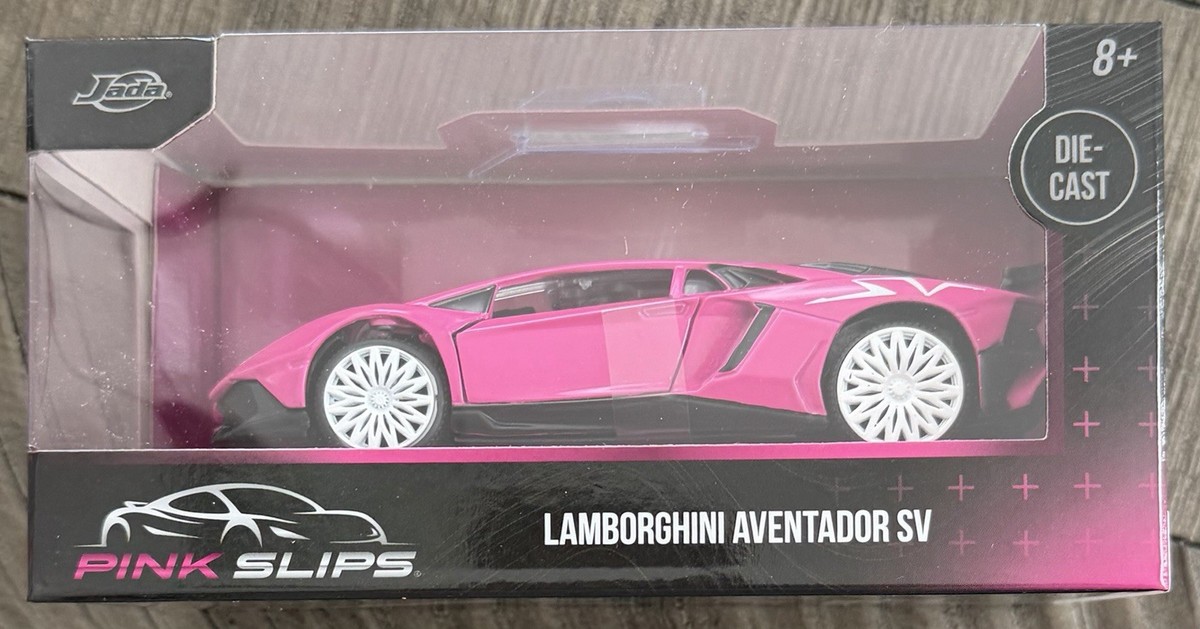 Victor RC-S111 激レア　市場にはあまり出回らないピンク Jada Pink Slips 1:32 Lamborghini Aventador SV Pink With White