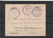 Kriegsgefangenensendung Brief Altengrabow nach Lausanne/Schweiz, 1915 #1100792