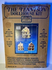 Vintage The Tennyson Dollhouse Kit Artply Model #99 Gothic Style 33x24x15 NIB