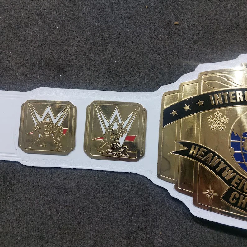 WWE Intercontinental Championship Replica Belt – Leather Wrestling Title Belt - Image 4 of 4
