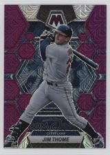 2023 Panini Chronicles Mosaic Purple Mojo Prizm 32/50 Jim Thome #25 HOF 6q5