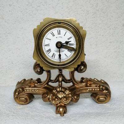 Schlenker & Kienzle Eisenbahn Wecker Messing Uhr ca. 1895