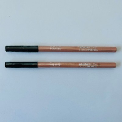 MAKE UP FOR EVER Aqua Resist Color Pencil Eyeliner #4 Sand 2 FULL SIZE SEALED