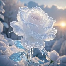 Rose Diamond Art Kits for Adults,Crystal Flower DIY Diamond Painting Kits for...