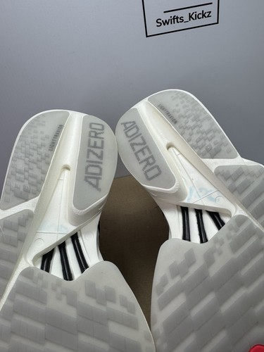 Adidas Adizero Adios Pro 4 Running Shoes - White / Black - Size UK 5.5 - JR1163 - Picture 10 of 11