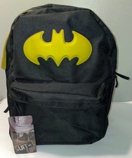 NUEVO DC COMICS BATMAN Mochila de Traje Bolso para Libros de Día Escolar Nuevo con Etiquetas