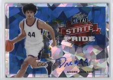 2021-22 Leaf Metal State Pride Silver Crystals Andre Jackson #SP-AJ1 Auto 11oq