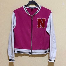 New Collection Felpa Zip Giacca Varsity Casual Sportivo Streetwear Made in Italy