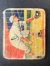 1934 1935 Diamond Stars Frankie Frisch #17 poor creased back paper loss