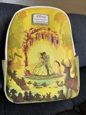 Disney Loungefly PRINCESS AND THE FROG Tiana Kiss Scene Mini Backpack NEW!