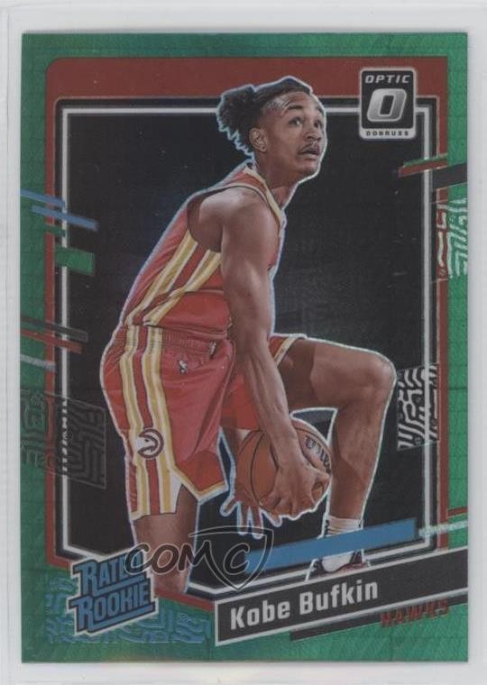 2023 Panini Donruss Optic Rated Rookie Green Hyper Prizm Kobe Bufkin #220 0j9y