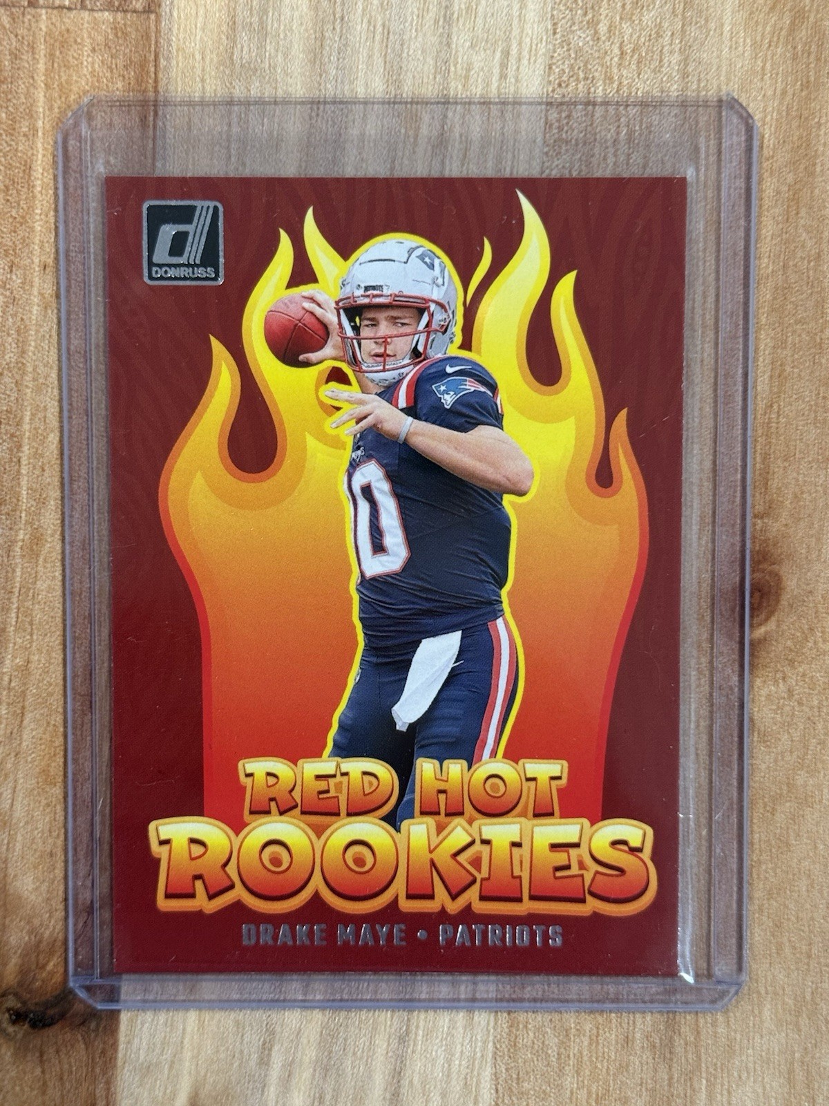 2024 Panini Donruss Drake Maye Red Hot Rookies #RHR-DME Patriots ROOKIE RC