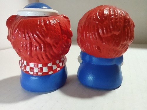 Estatuillas de cerámica de colección Raggedy Ann y Andy pintadas a mano piezas de aficionado - Imagen 4 de 12
