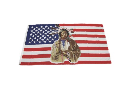 U.S. Flag with Native American Image (521-03) C7