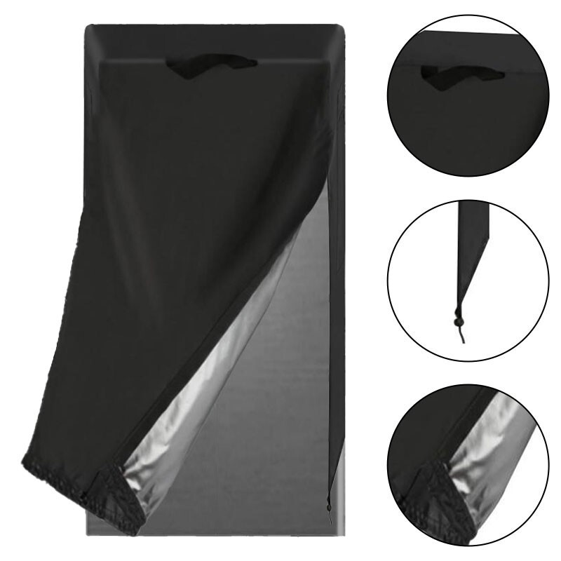 Protector de nevera 420D negro confiable resistente a la abrasión para uso en exteriores