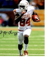 MARQUISE GOODWIN TEXAS LONGHORNS SIGNED 8X10 PHOTO W/COA #2