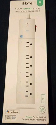 iHome 6 Outlet Smart Surge Protector Works with Alexa and Google Home, App Co...