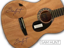 SAM HUNT SIGNED ACOUSTIC GUITAR AUTOGRAPH BECKETT BAS COA 1