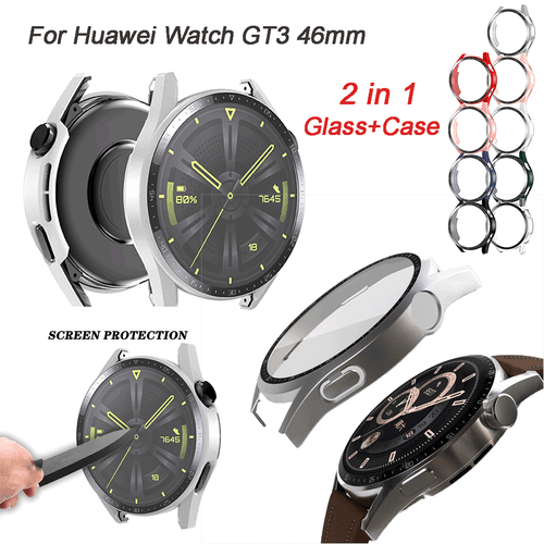 for Huawei Watch GT3 46mm 2in1 Protective Case Screen Protector Smartwatch Cover - Photo 1 sur 21