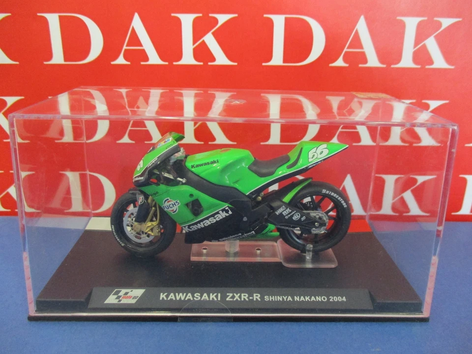 Die cast 1/24 Modellino Moto GP Kawasaki ZXR-R Shinya Nakano 2004 - Immagine 4 di 4