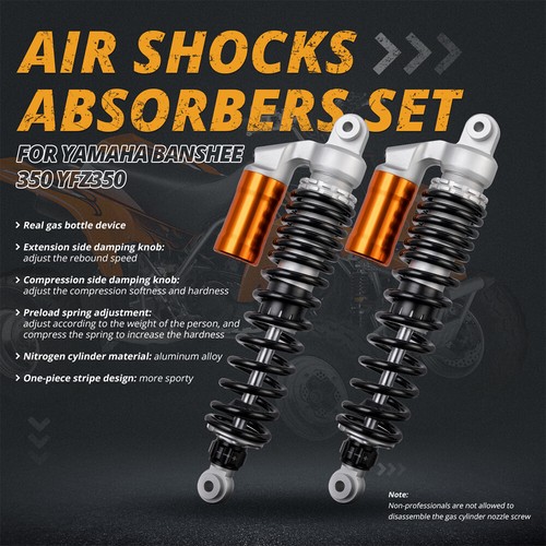 STAGE 4 PERFORMANCE FRONT AIR SHOCKS ABSORBER PAIR FOR YAMAHA BANSHEE YFZ350 ATV - Picture 5 of 12
