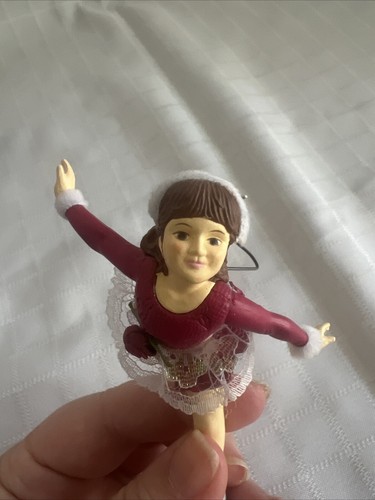 Elegance On Ice Carlton Cards Heirloom Collection Ornament VTG Ice Skater Xmas - Picture 10 of 10