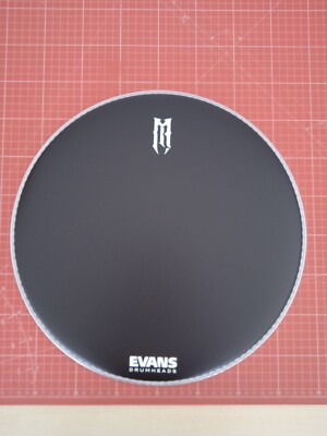 Evans Custom Drumheads with logo 36cm 