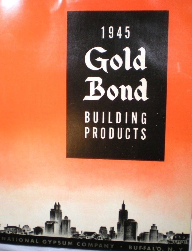 National Gypsum Gold Bond Catalog ASBESTOS Wallboard Buiding Products