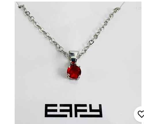 Effy Silver Tone Train Charm Pendant Necklace Clear Stone | eBay display picture 1
