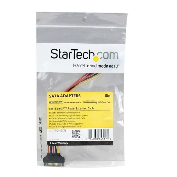 StarTech SATAPOWEXT8 8" 8in 15 PIN SATA Power Extension Internal Cable MF - Image 4 of 4