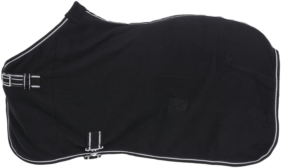 TOUGH 1 Miniature Horse Fleece Blanket Liner - Black - S/M 36" -42" or M/L 44"-50"