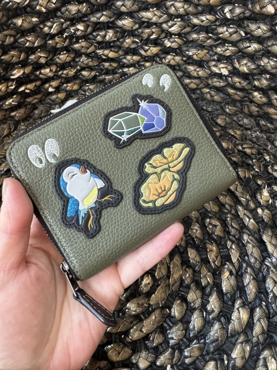 Authentic Disney X Coach Snow White Small Wallet w/ Spooky Eyes+
