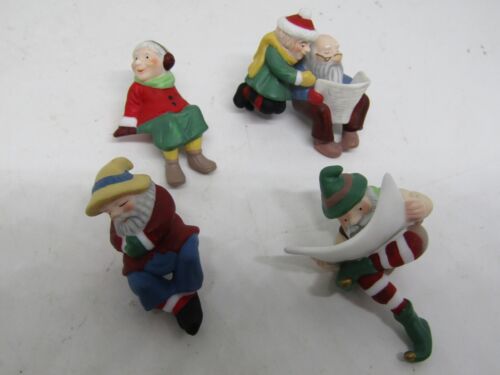 Vintage Dept 56, North Pole Series, "Have a Seat Elves" (4) Figures. - Picture 1 of 8