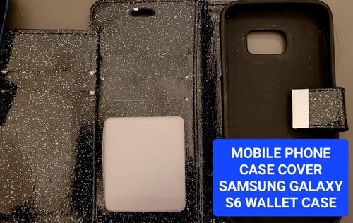 Leather synthetic Phone Case for Samsung Magnet Wallet compatible Cover with S6 - Zdjęcie 2 z 3